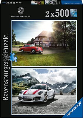 RAVENSBURGER PUZZLE*2 x 500 TEILE*PORSCHE 356 & PORSCHE 911*RARITÄT*OVP