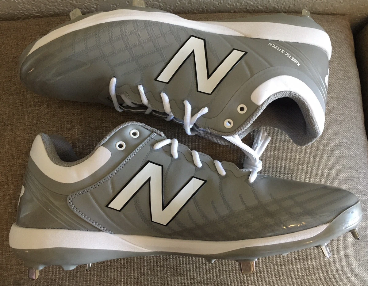 New Balance Men s Size 15 Metal Gray Baseball Cleats L4040TG5 New