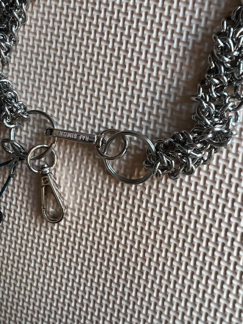 もみ RAF SIMONS ウォレットチェーン シルバー Raf Simons Wallet Chain Silver 23.6in Used Rare Accessory