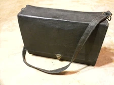 LOTS OF WEAR Vintage 12"x8"x4" Bag Case - Carrier With Strap And Zippered Pocket