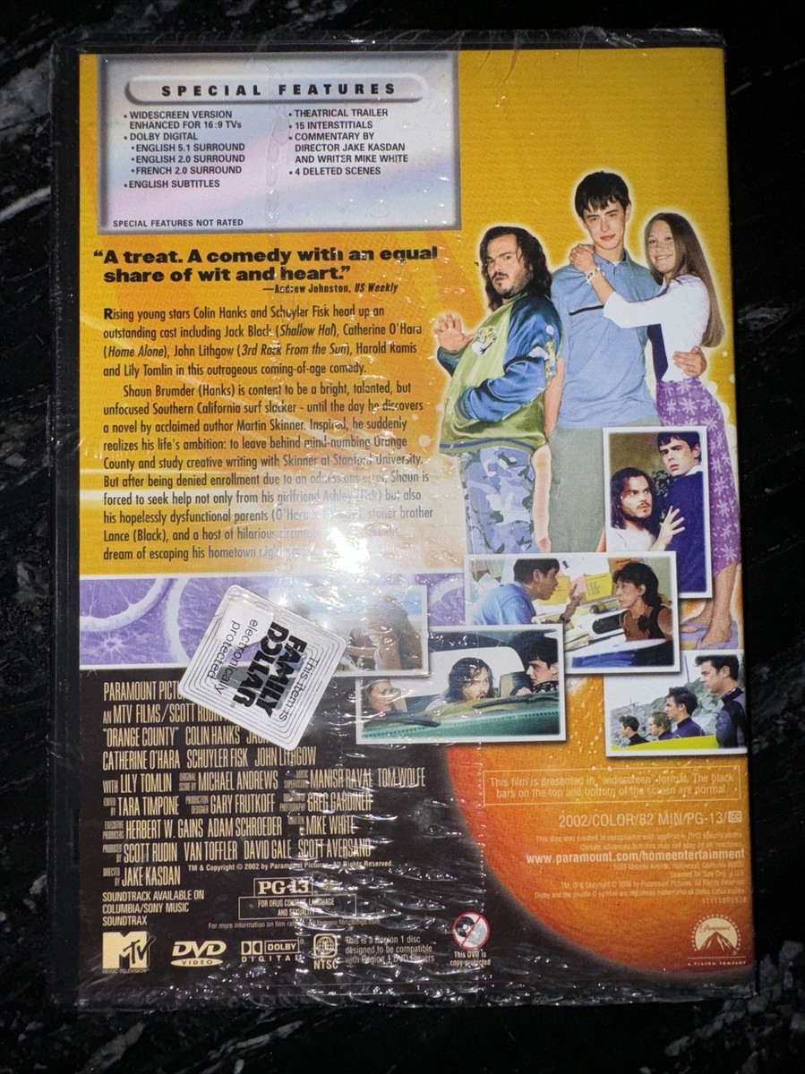 Orange County DVD Movie Gallery Jack Black Colin Hanks New