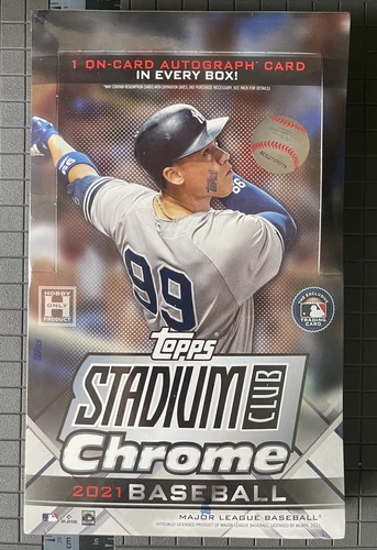 2021 Topps Stadium Club Chrome Baseball Hobby Box Sealed