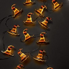 Ashland Witch Hat LED Halloween Icon Lights 18 Count