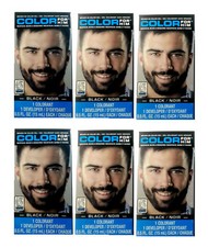 Brand New MEN MUSTACHE BEARD BRUSH IN GEL HAIR DYE COLORING MEN'S KIT BLACK