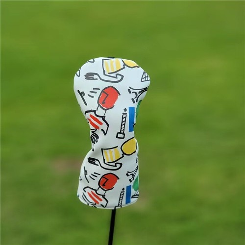 Golf Club Driver Fairway Hybrid Wood Putter Head Cover Fine Art Graphic