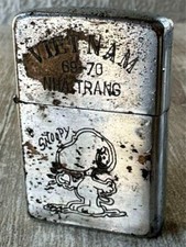 War Zippo RARO ACCENDINO ZIPPO 1969 VINTAGE VIETNAM ZIPPO Snoopy NHA TRANG 69-70