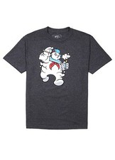 Camiseta gris Marc Ecko Unltd Ghostbusters Stay Puft Puff Weed Joint marihuana NUEVA