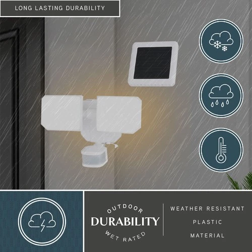 Vaxcel Lighting T0722 Outdoor Security Double Light 10-1/4"W LED - White - Picture 8 of 12