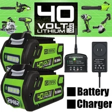 40V Battery or Charger BAF724 For Greenworks 40 Volt Lithium Ion G-MAX 29472 NEW
