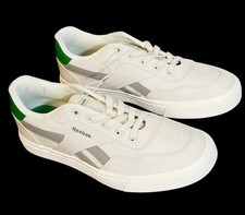 REEBOK CLASSIC COURT ADVANCE CANVAS LOW SNEAKERS MEN'S SHOES GREY WHITE SZ 11.5