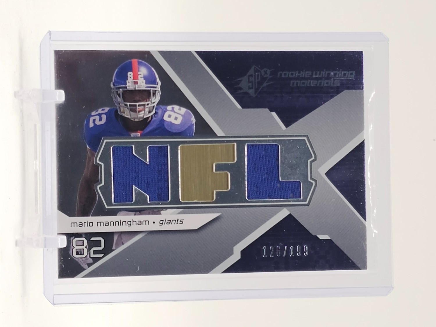 Mario Manningham SPx Winning Materials #WMMM Jersey Number