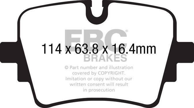 EBC DP42192R BRAKE PAD SET DISC BRAKE Rear