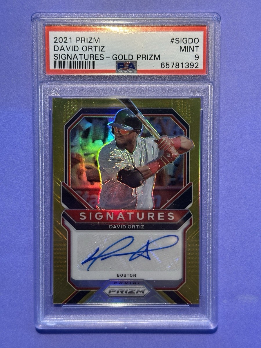 2021 Panini Prizm - Signatures David Ortiz #SIG-DO Gold Prizm /10