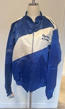 VTG 80s Kroger Pepsi Racing Jacket XL USA Made NASCAR Satin Jacket Windbreaker