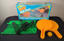 Vintage Nerf Ping Pong Table Tennis Set Parker Brothers Toy 80s 90s with Box