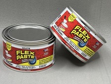 2 PACK 1 LB CANS Flex Paste White Waterproof Paintable Rubber Spackle Sealant