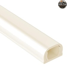 Mini Cord Hider 128 in Beige 0.5 in x 0.31 in On-Wall Cable Cover