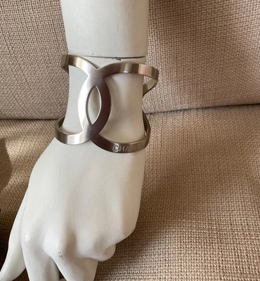 CHANEL Silver Cuff Fashion Bracelets for sale - eBay