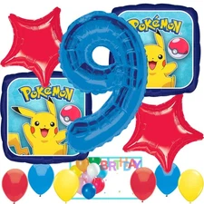 Anagram Pokemon Birthday Party Balloons Bouquet  #9 Officially Licensed