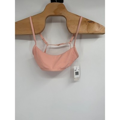 L*Space Women's New With Tag Ribbed Gemma Bikini Top In Desert Rose Size Small