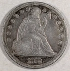 1872 SEATED LIBERTY SILVER DOLLAR 26.6 GRAMS #33
