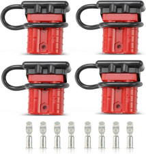 50A 6-10 Gauge Battery Quick Connect Disconnect Wire Harness Plug Kit 4 Pcs Batt