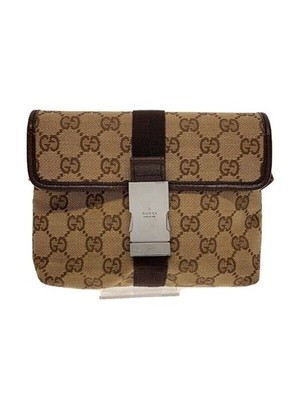 GUCCI waist bag GG canvas Brown total pattern Used