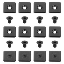 10Pcs Profile End Cap, Aluminum 4040 EU Standard 8mm T-Slot Extrusion, Black