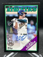 2023 Topps Update CAL STEVENSON 1988 BLACK AUTO 96/199 ATHLETICS RC 88BA-CS