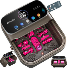 Collapsible Foot Spa with Heat, Bubble,Temp Control,Remote Control, Color Touch