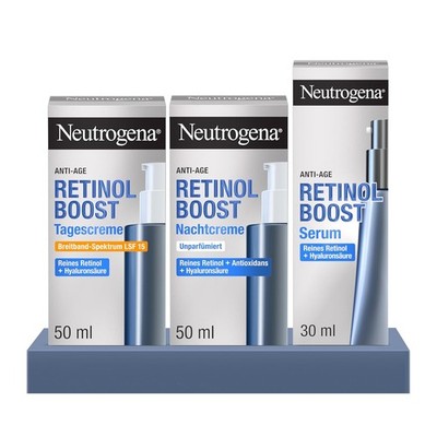 Neutrogena Retinol Boost Anti-Ageing Set - Tagescreme SPF 15, Nacht Creme
