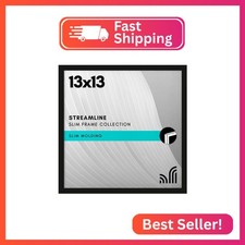 Americanflat 13x13 Picture Frame with Polished Plexiglass - Streamline Collectio