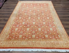 Pak Per'sian Rug 6x9, Red Allover Floral Pattern, Fine 290 KPSI