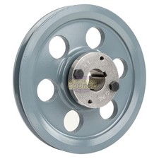 Cast Iron 7.75" Single Groove Pulley Belt A Section 4L with 1" Sheave Bushing