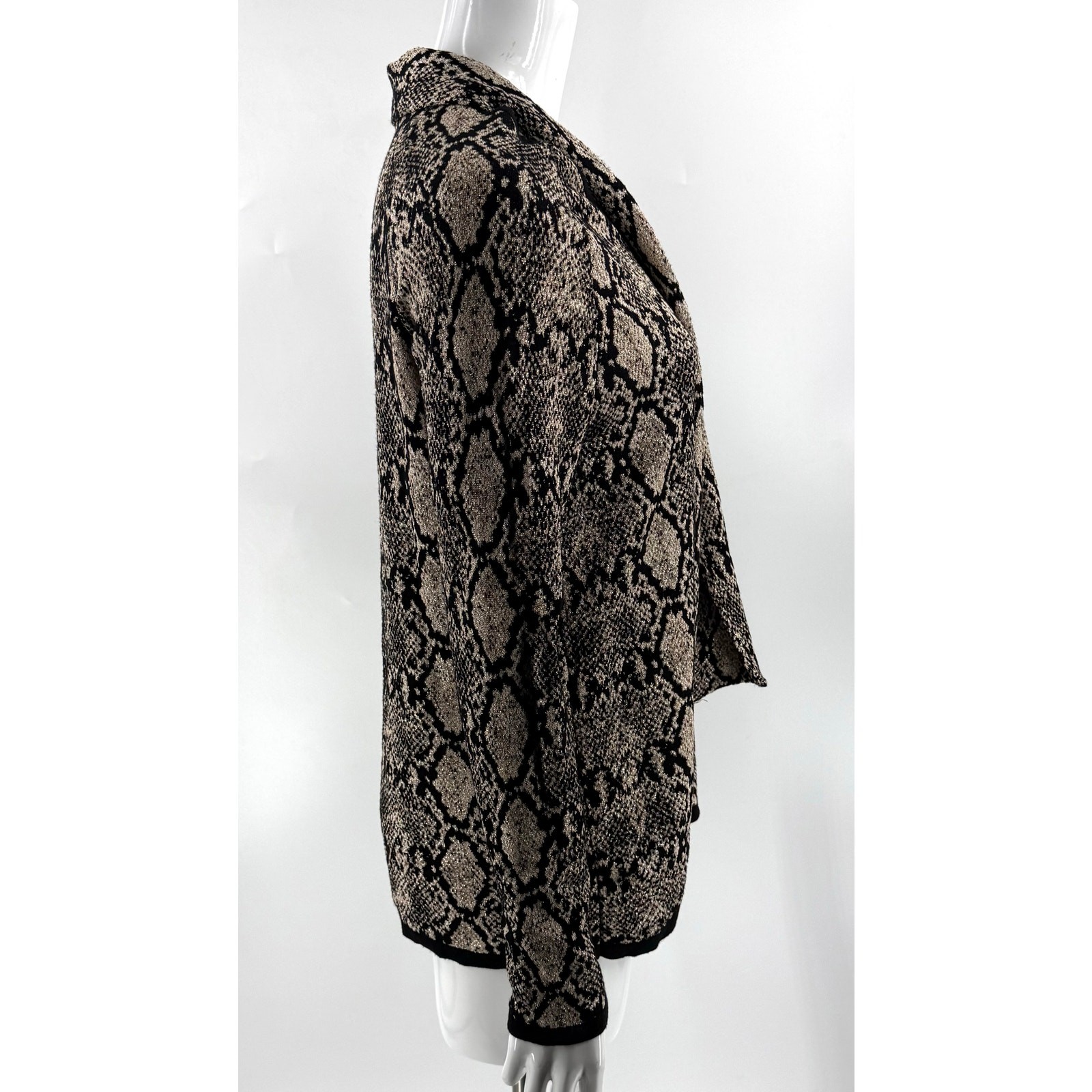 Chicos Sweater 2 / US L Python Snake Print Detach… - image 6