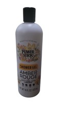 Power Stick For Her Shower Gel,Amber Rouge W Notes Of Jasmine/Saffron 16oz-NEW 1.00 per gallon