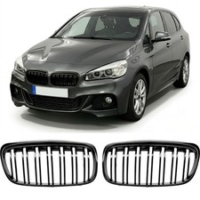 NIEREN GRILL ZIERGITTER PASST F�R BMW 2ER F45 2013-2018 DOPPELSTEG GL�NZ SCHWARZ