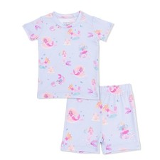 Angel Dear "mermaid princess" bamboo 2 pc. short sleeve/shorts pjs, 2T, NWT