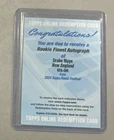 2024 Topps Finest Football Drake Maye Rookie Finest Auto Redemption RFA-DM