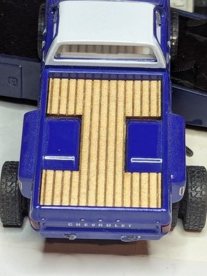 Lazer Cut Wood Bed Insert For M2 Machines Chevrolet Dually truck Bed