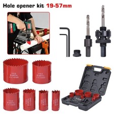 11Pcs HSS Bi-Metal Hole Saw Set 19-57mm Hole Cutter for Wood Plastic Aluminium