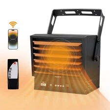 ZOKOP Electric Garage Heater, 10000W Digital w/Wifi, Remote Ceiling/Wall Mount