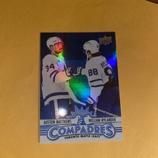 2025-26 Upper Deck Series 1 Compadres AUSTON MATTHEWS / WILLIAM NYLANDER, #CM-3