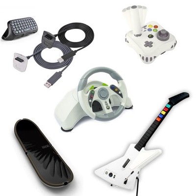 XBOX 360 Zubehör Auswahl: Kabel, Adapter, Lenkrad, Gitarre, Controller ...