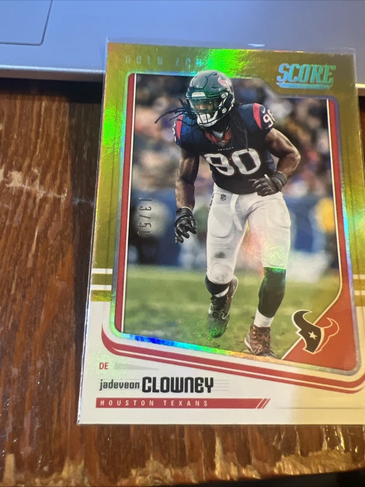 Jadeveon Clowney 2018 Score Gold Zone SP #130 Houston Texans /50 - Image 3 of 4