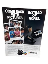 1985 Polaroid Instant Camera Vintage Print Ad Come Back With Pictures