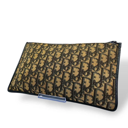 Sac pochette trotteur Dior noir authentique occasion