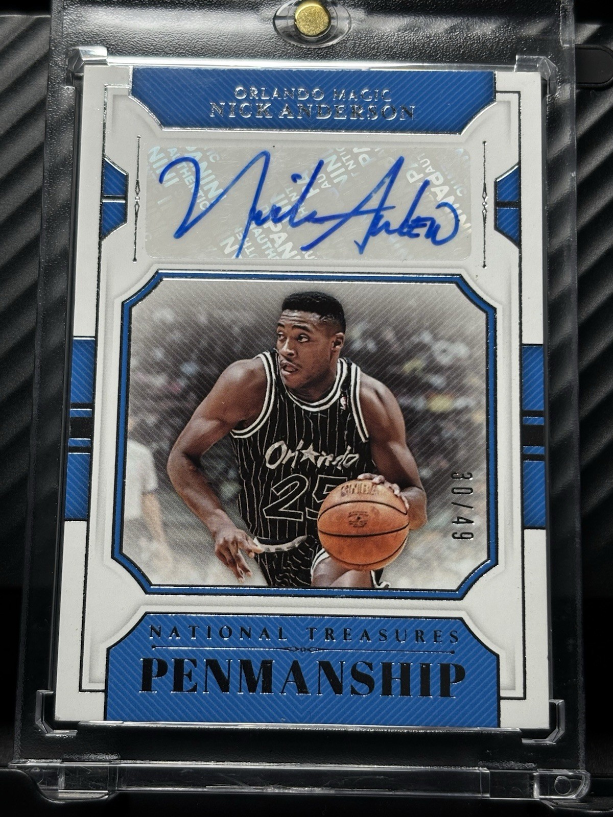 2018-19 Panini National Treasures - Penmanship Nick Anderson #PM-NAN /49 Auto