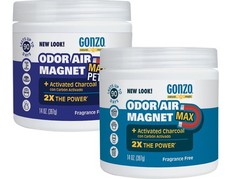 Gonzo Natural Magic Odor Air-Magnet with Activated Charcoal - 14 Ounce 2 Pac...