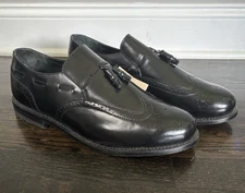 Executive Imperials Mens Black Tassel Loafers 13 Extra Wide 6E NEW